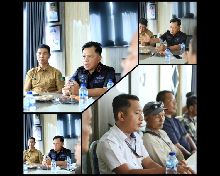 Bupati Asmar Evaluasi Tarif Angkut Buruh Gerobak Meranti