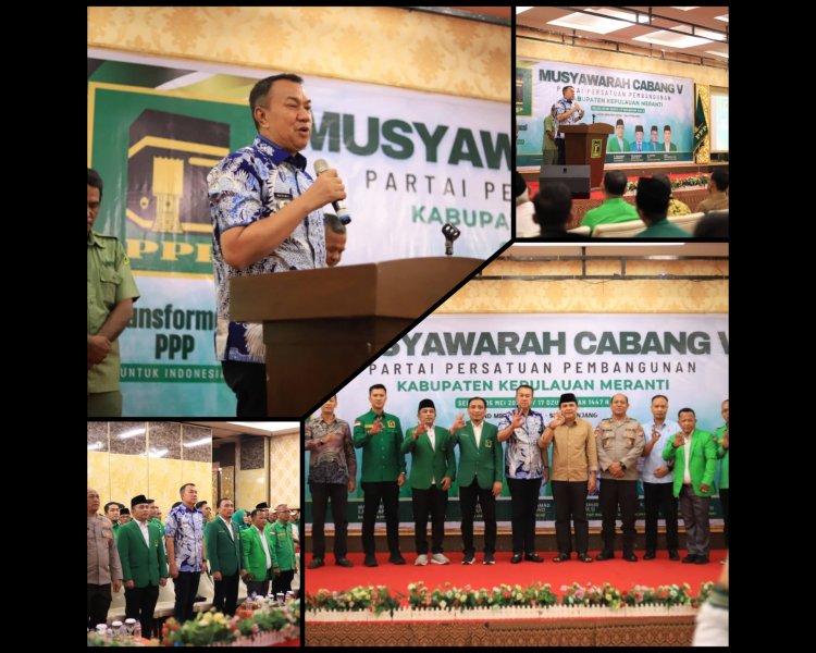 Wabup Meranti Muzamil Hadiri Muscab V PPP, Tekankan Konsolidasi dan Stabilitas Politik