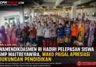 Hadiri Pelepasan Siswa SMP Maitreyawira, Wamendikdasmen RI Dukung Kemajuan Pendidikan Dumai