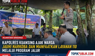 Kapolres Kuansing Ajak Warga Jauhi Narkoba dan Manfaatkan Layanan Polisi 110