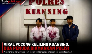 Konten Pocong Viral Berujung Polisi Amankan Dua Pemuda Kuansing