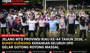 Bupati Suhardiman Kerahkan Seluruh OPD Bersih-Bersih Jelang MTQ Riau Ke-44 di Kuansing