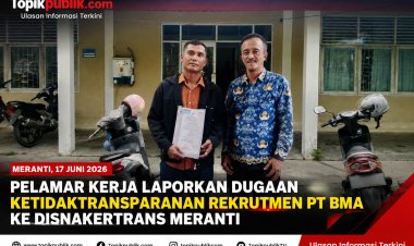 Pelamar Kerja Laporkan Rekrutmen PT BMA Meranti ke Disnakertrans