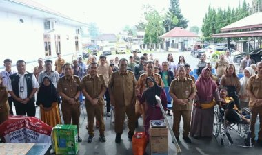 Kemensos RI UPT Sentra Insyaf Medan, Serahkan Bantuan Ke Pemkab Dairi Untuk Penyandang Disabilitas