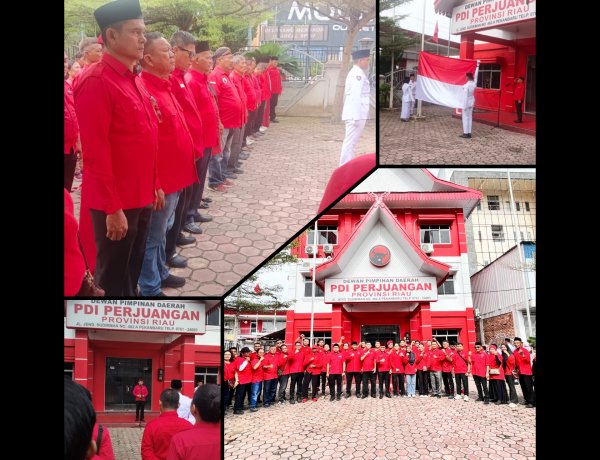 PDIP Riau Gelar Upacara Hari Lahir Pancasila 2026