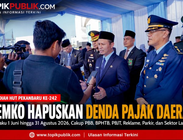Hadiah HUT Pekanbaru, Agung Nugroho Hapus Denda Pajak Daerah