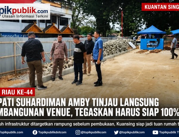 Turun ke Lapangan, Bupati Suhardiman Awasi Langsung Persiapan Venue MTQ Riau ke-44