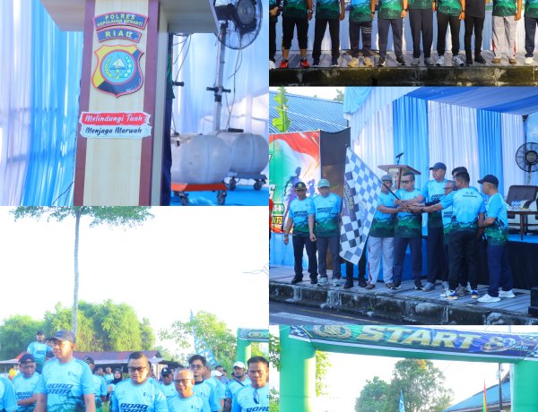 1.000 Peserta Padati Fun Run Road To RBR 2026, Polres Kep. Meranti Peringati Hari Bhayangkara ke-80