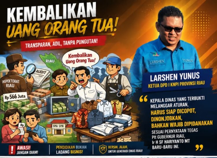 Pengadaan Seragam SMA Riau Disorot, Audit Ungkap Rp566 Juta Wajib Dikembalikan ke Wali Murid