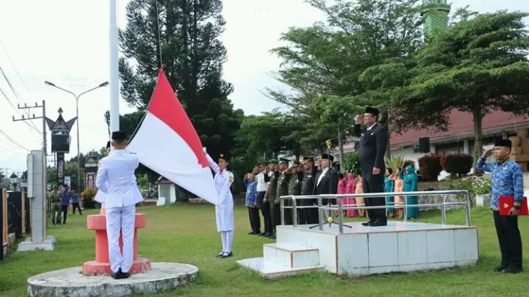 Pada Upacara Peringatan Hari Lahir Pancasila, Wabup Dairi Bacakan Sambutan Kepala BPIP RI