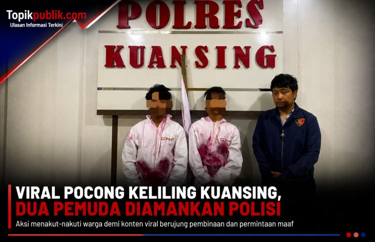 Konten Pocong Viral Berujung Polisi Amankan Dua Pemuda Kuansing