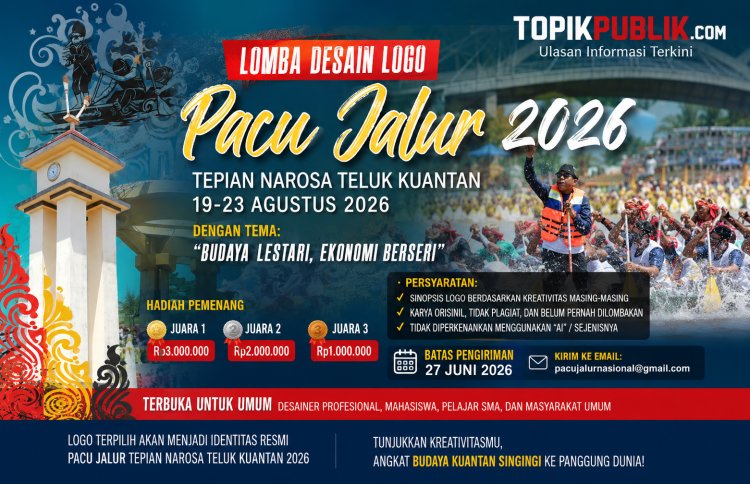 Lomba Logo Pacu Jalur 2026 Dibuka, Hadiah Rp6 Juta
