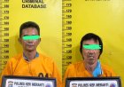 Dua Pria Diciduk Satresnarkoba Polres Meranti Bersama 9 Paket Sabu