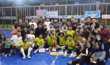 Open Turnamen Futsal Rafa Cup II, Yang Di Taja DPC ASWIN Meranti Di Teluk Belitung Resmi Ditutup: Klub. Per Caci /4 Mengkirau Raih Juara Pertama