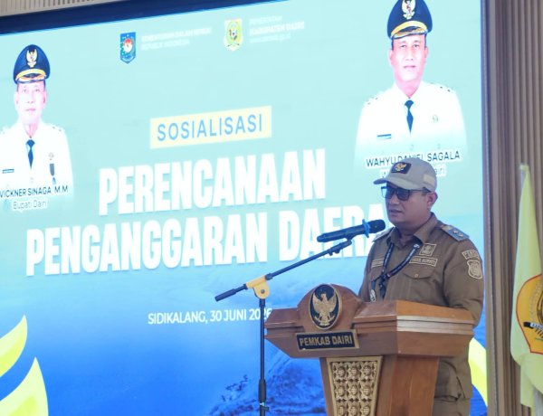 Wahyu Daniel Sagala, Buka Kegiatan Sosialisasi Perencanaan Penganggaran Daerah