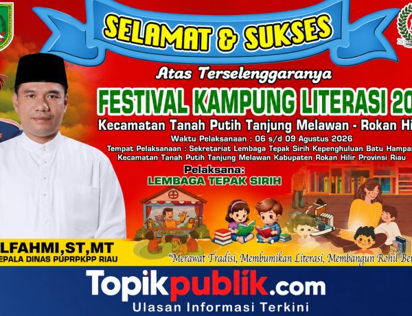 Zulfahmi Dukung Festival Kampung Literasi 2026 Rohil
