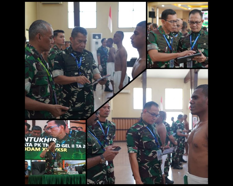 348 Calon Tamtama Ikuti Sidang Sub Panpus TNI AD 2026