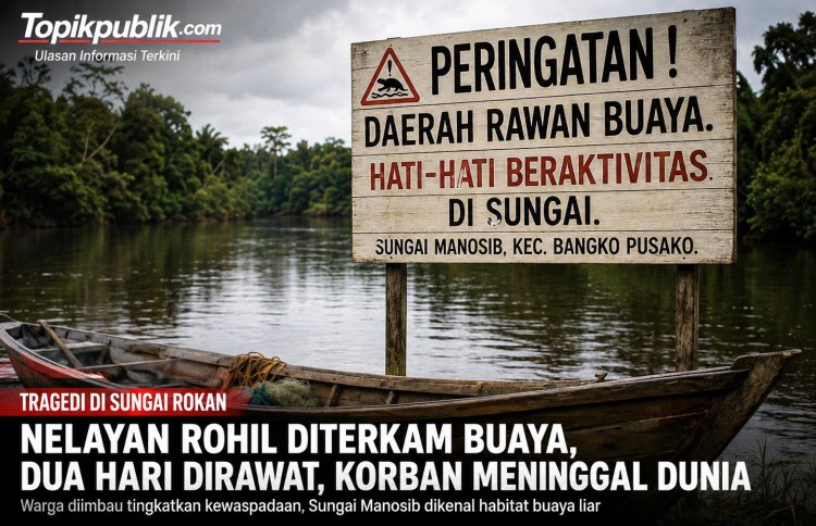 Nelayan Rohil Korban Serangan Buaya Meninggal Usai Dirawat Dua Hari