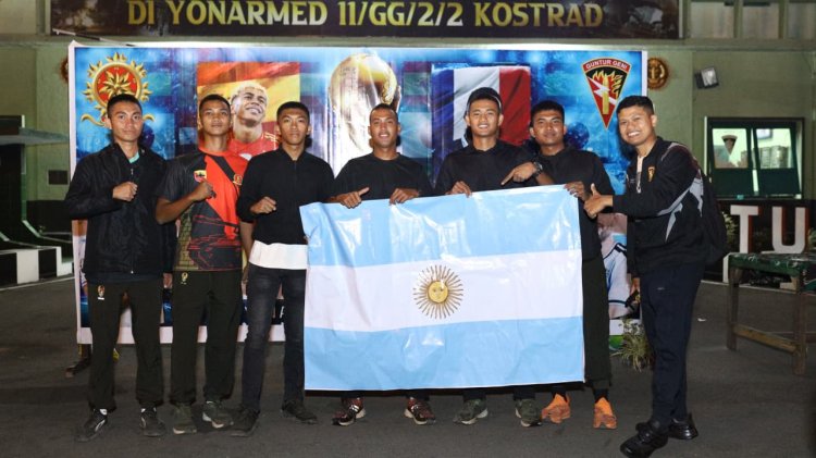 Yonarmed 11 Kostrad Gelar Nobar Final Piala Dunia 2026
